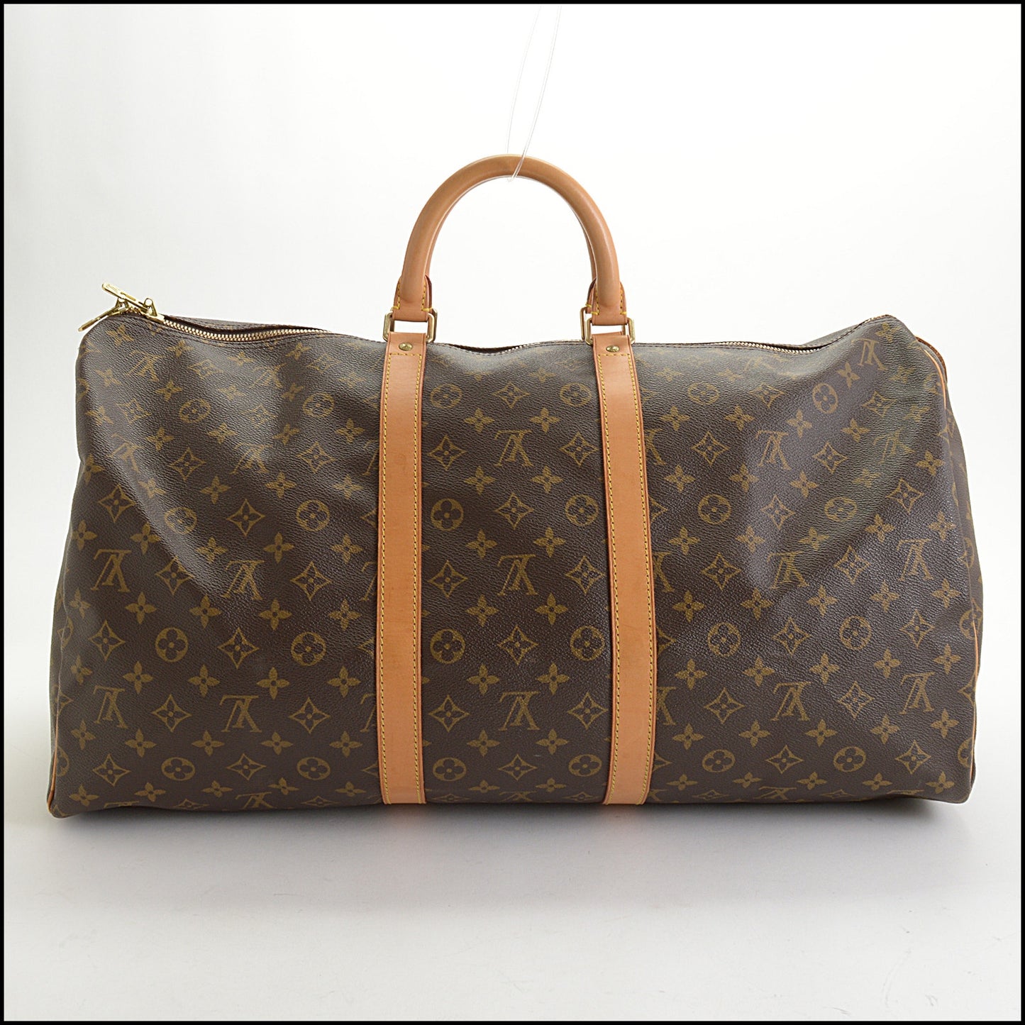 RDC14978 LOUIS VUITTON Brown Monogram Canvas Keepall 55 Duffle Bag
