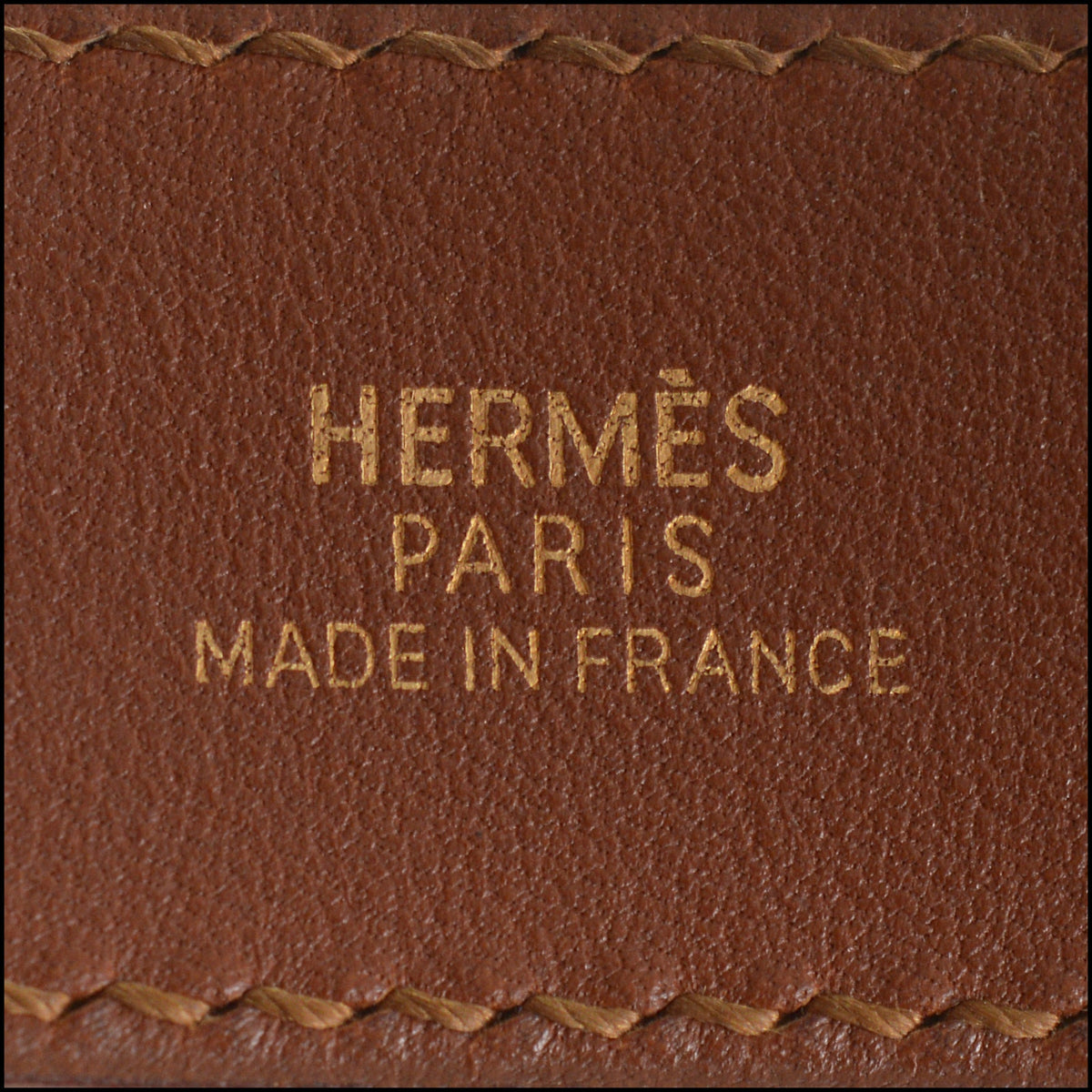 RDC15673 HERMES Brown Leather Artemis Bracelet
