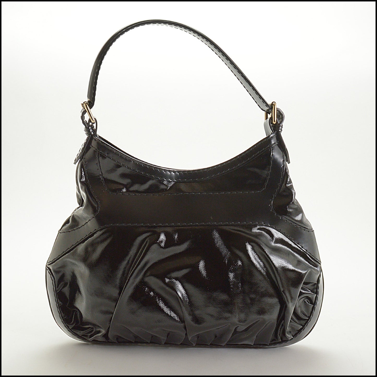 RDC15061 GUCCI Black Dialux Bow Detail Queen Hobo Bag
