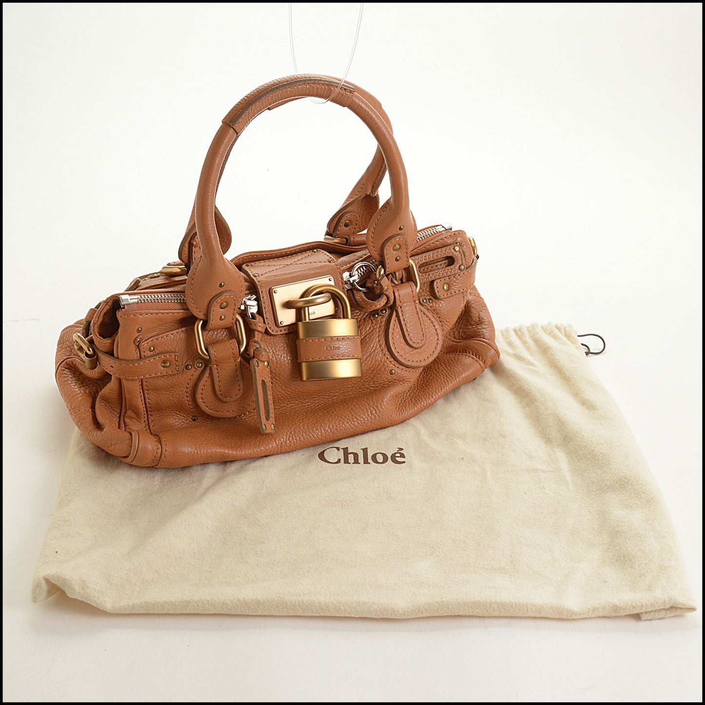 RDC15594 CHLOE '06 Tan Leather Paddington Satchel Bag