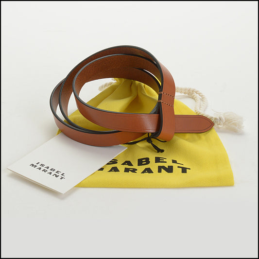 RDC14686 ISABEL MARANT Natural Leather Belt Size M