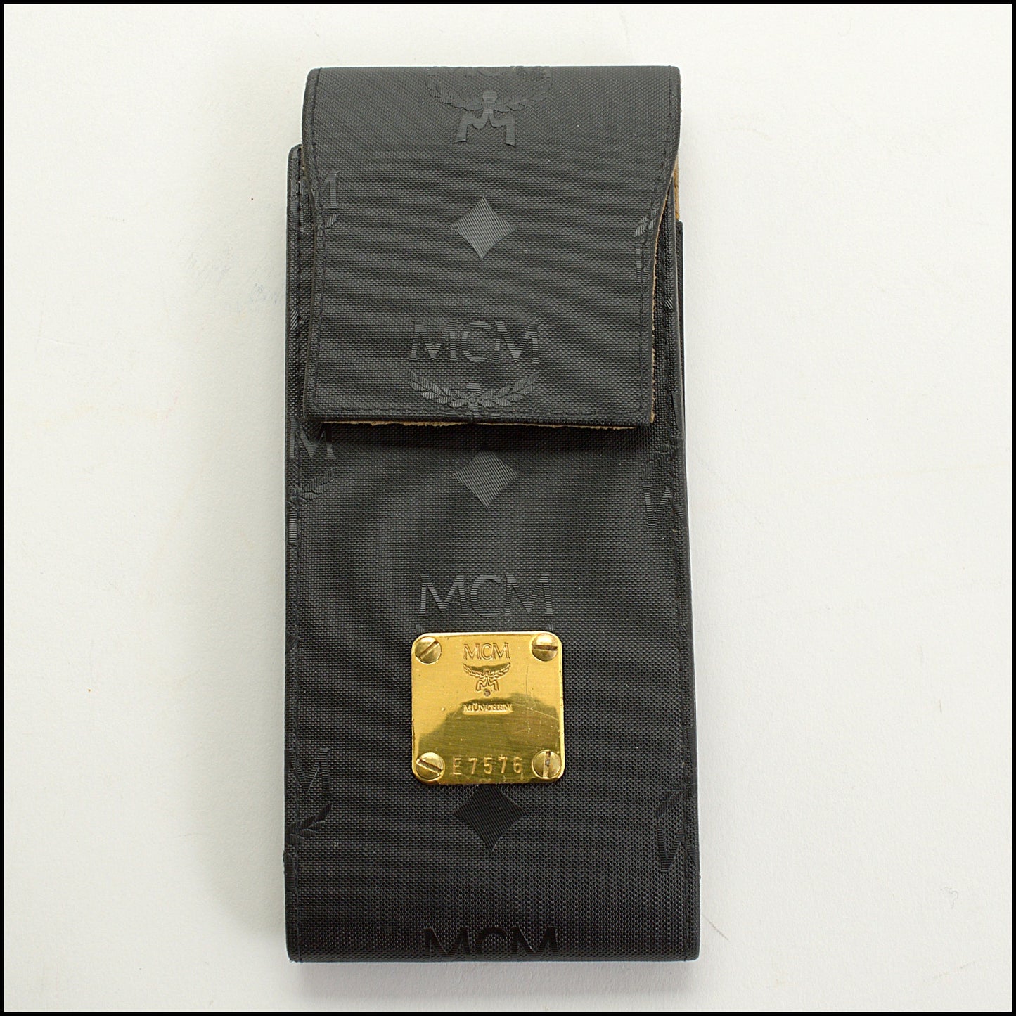 RDC15065 MCM Munchen Black Nylon Visetos Sunglasses Holder Case