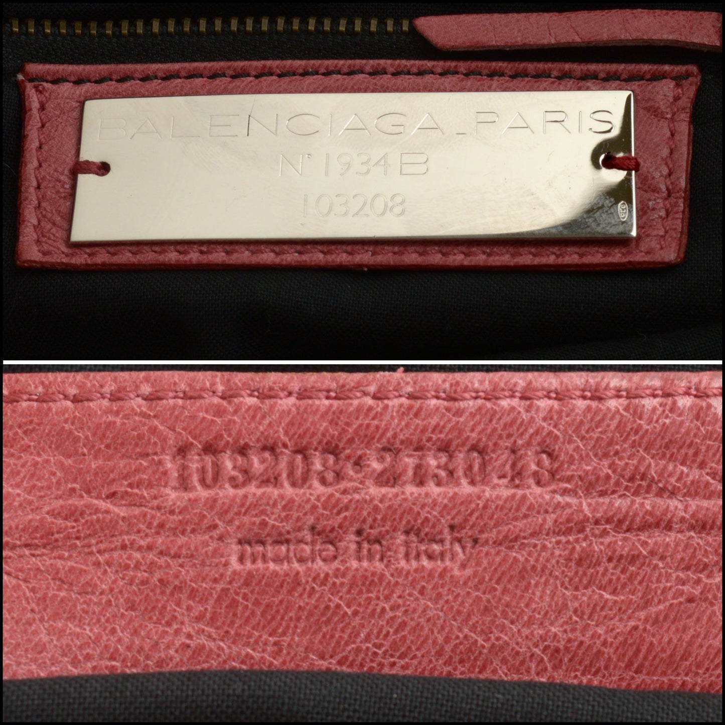 RDC14130 Authentic BALENCIAGA Vintage '04  Pink Chevre Leather Classic First Bag