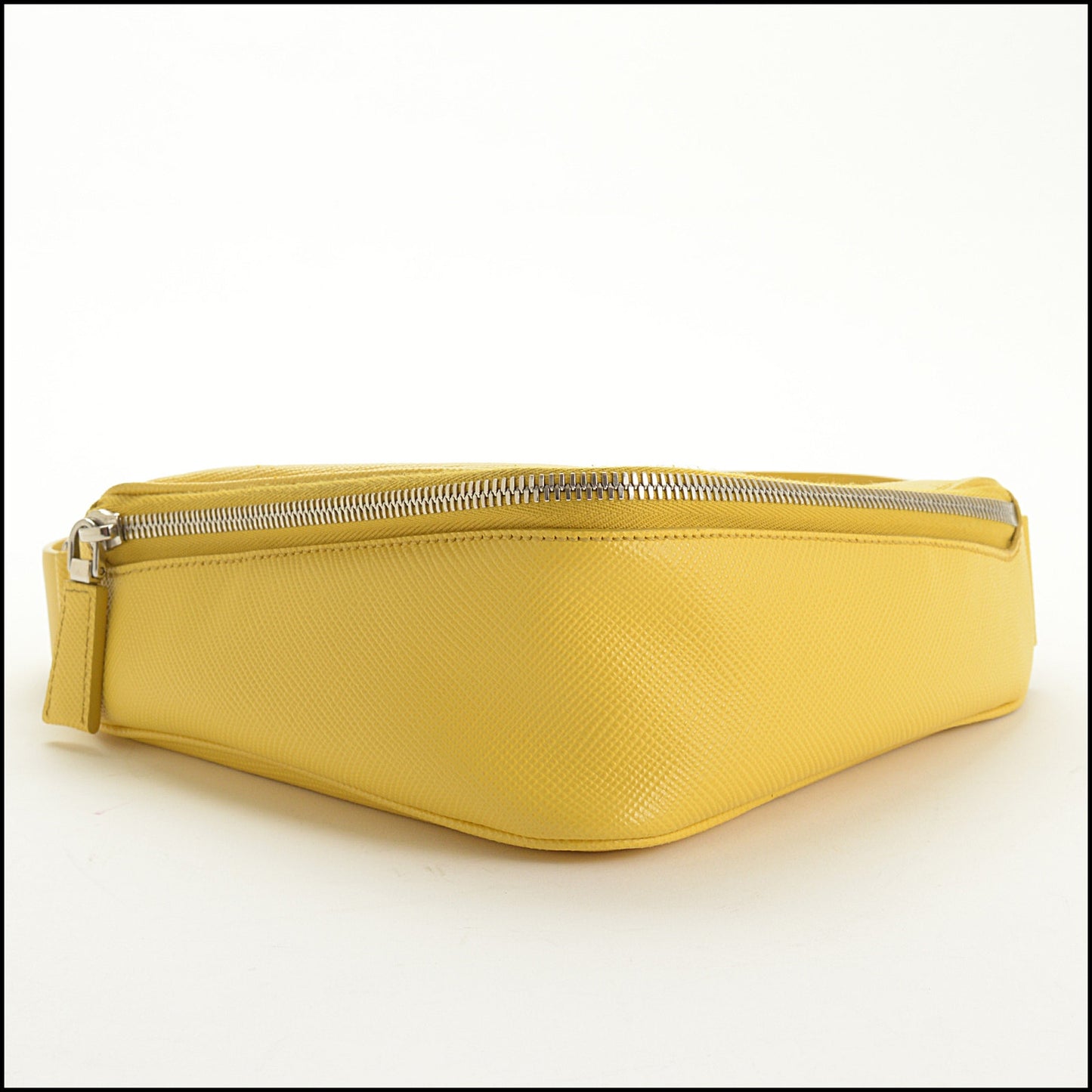 RDC15419 PRADA Yellow Saffiano Leather Triangle Belt Bag
