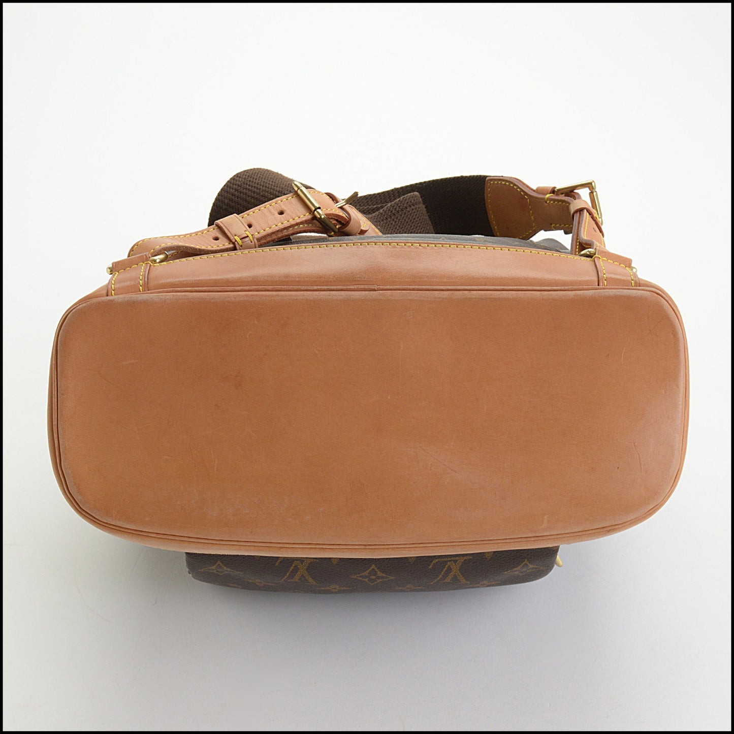 RDC14356 Authentic LOUIS VUITTON Vintage '00 Brown Canvas Montsouris GM Backpack