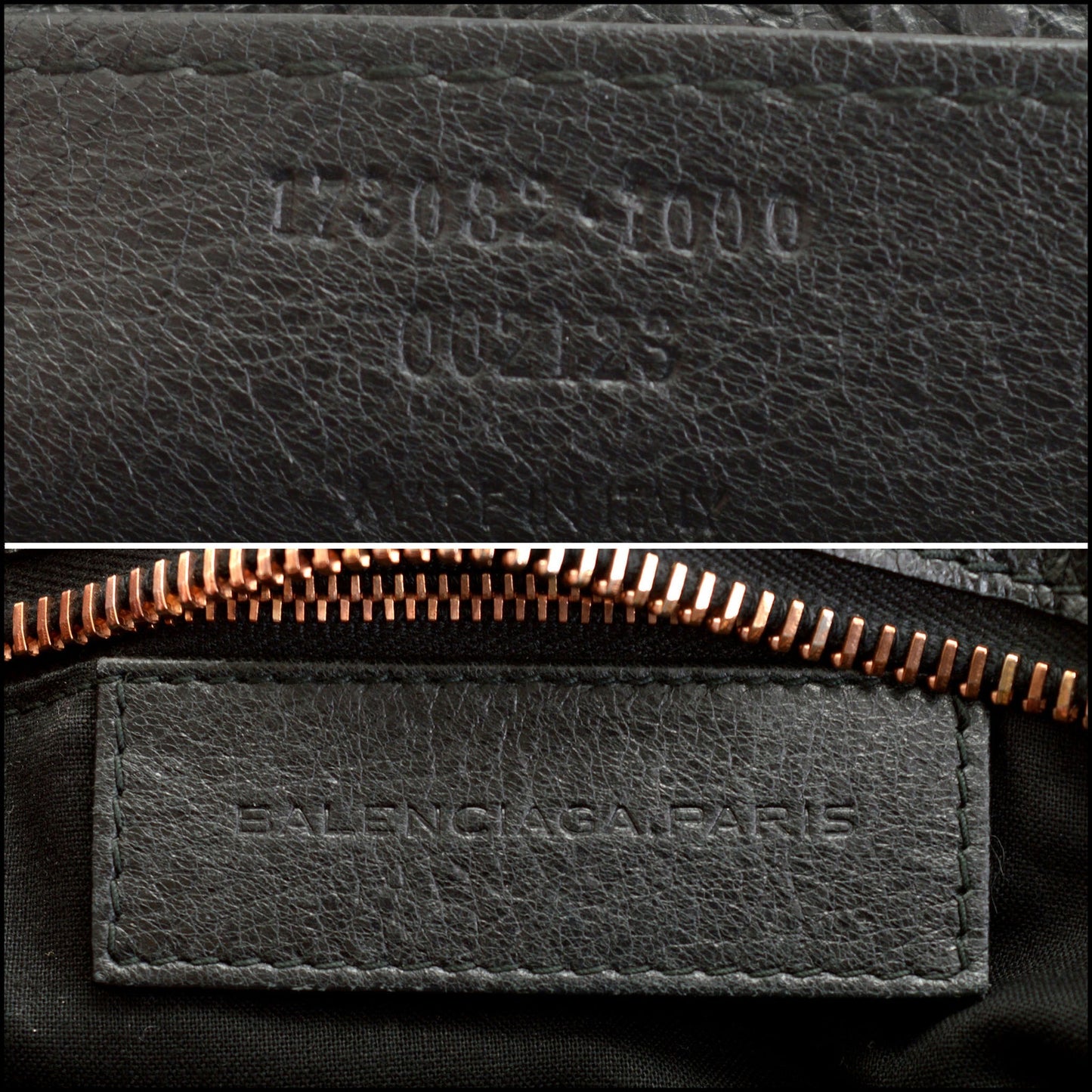 RDC14508 BALENCIAGA Black 21 Giant Rose Gold Hardware Part Time Bag
