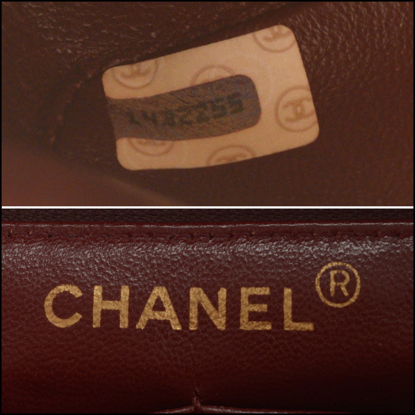 RDC14083 Authentic CHANEL Vintage Square Classic Quilted Lambskin Flap Bag