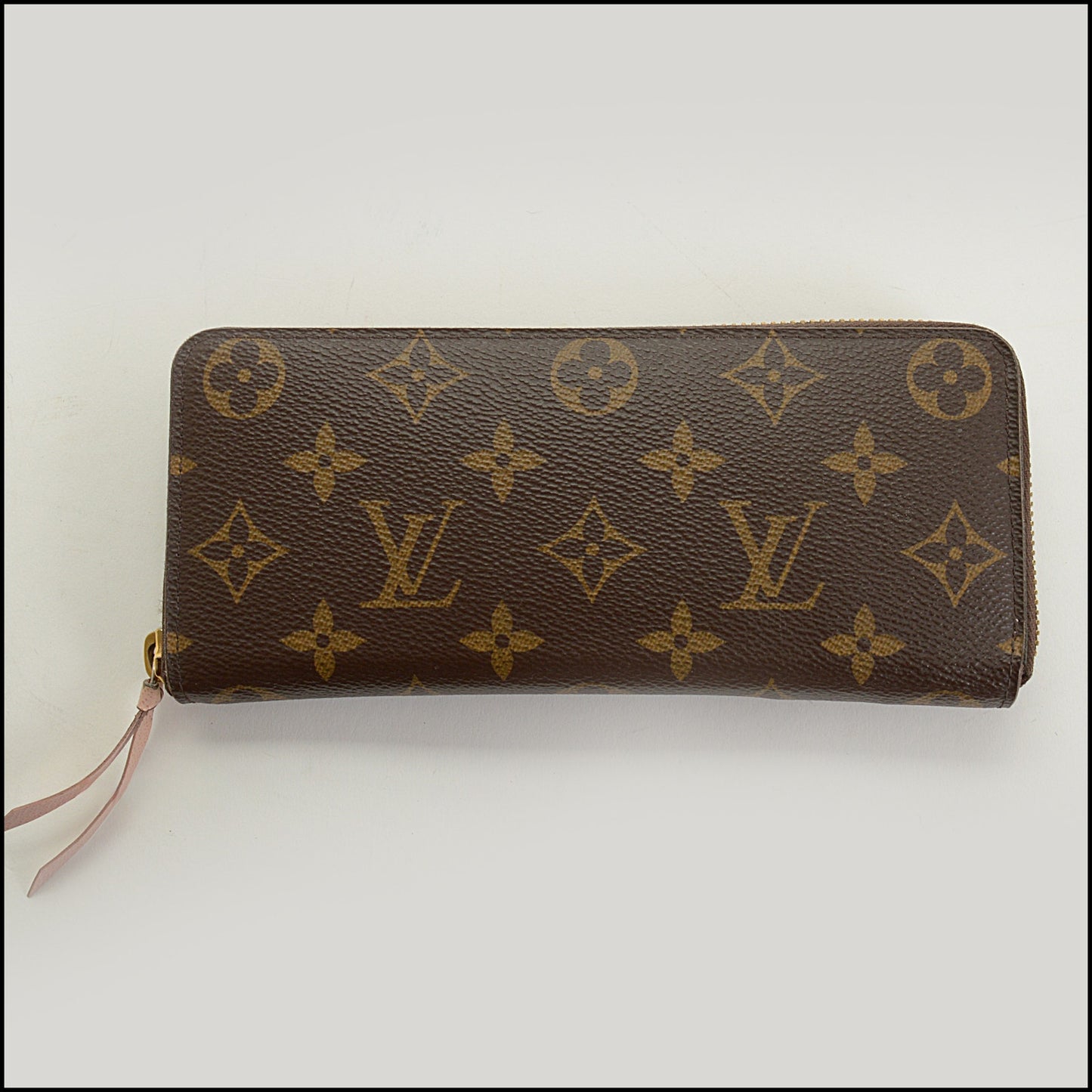 RDC15069 LOUIS VUITTON LV Monogram Canvas Rose Ballerine Clemence Wallet