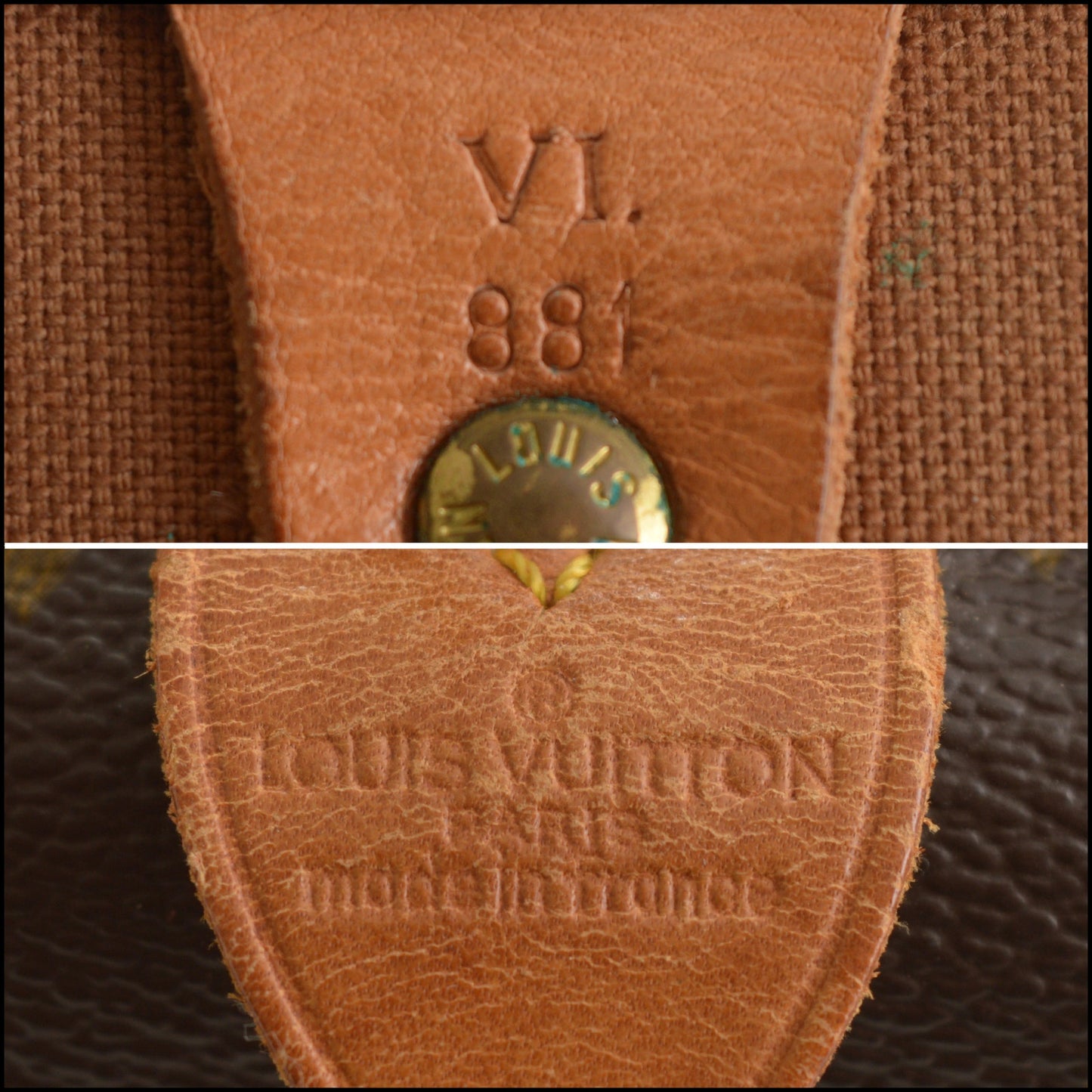 RDC15331 LOUIS VUITTON Brown LV Monogram Canvas Keepall 50