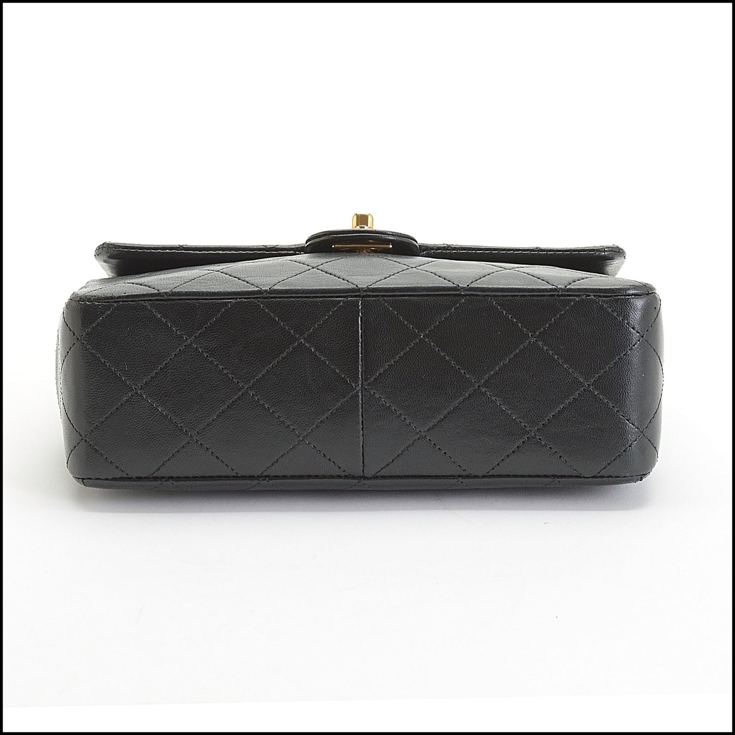 RDC14083 Authentic CHANEL Vintage Square Classic Quilted Lambskin Flap Bag