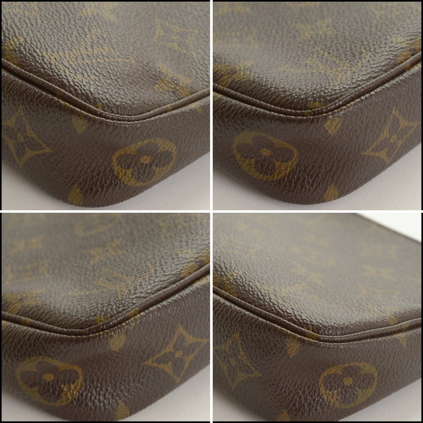 RDC15442 LOUIS VUITTON '00 Brown LV Monogram Canvas Pochette Accessoires Bag