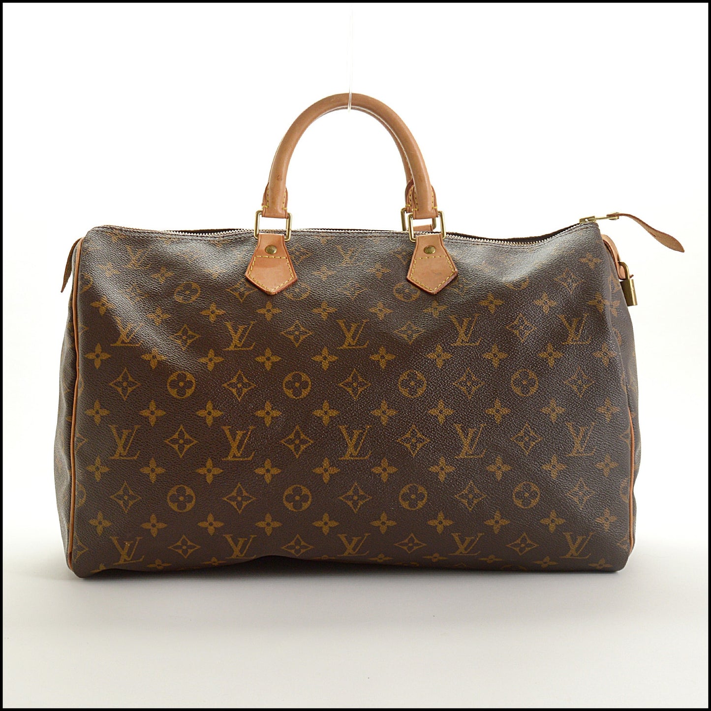 RDC15394 LOUIS VUITTON '10 Brown LV Monogram Canvas Speedy 40