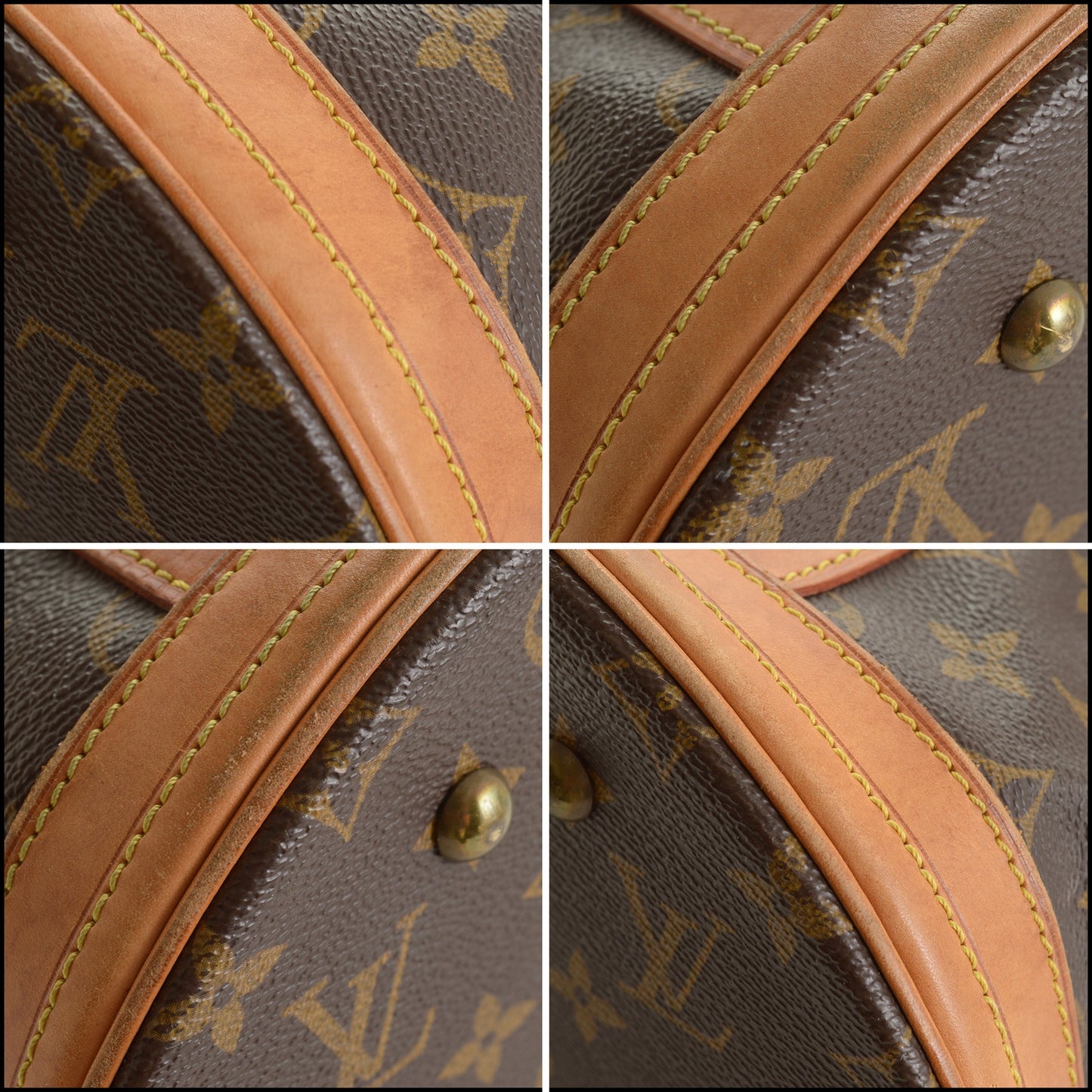 RDC15534 LOUIS VUITTON 2001 Brown LV Monogram Canvas Bucket GM