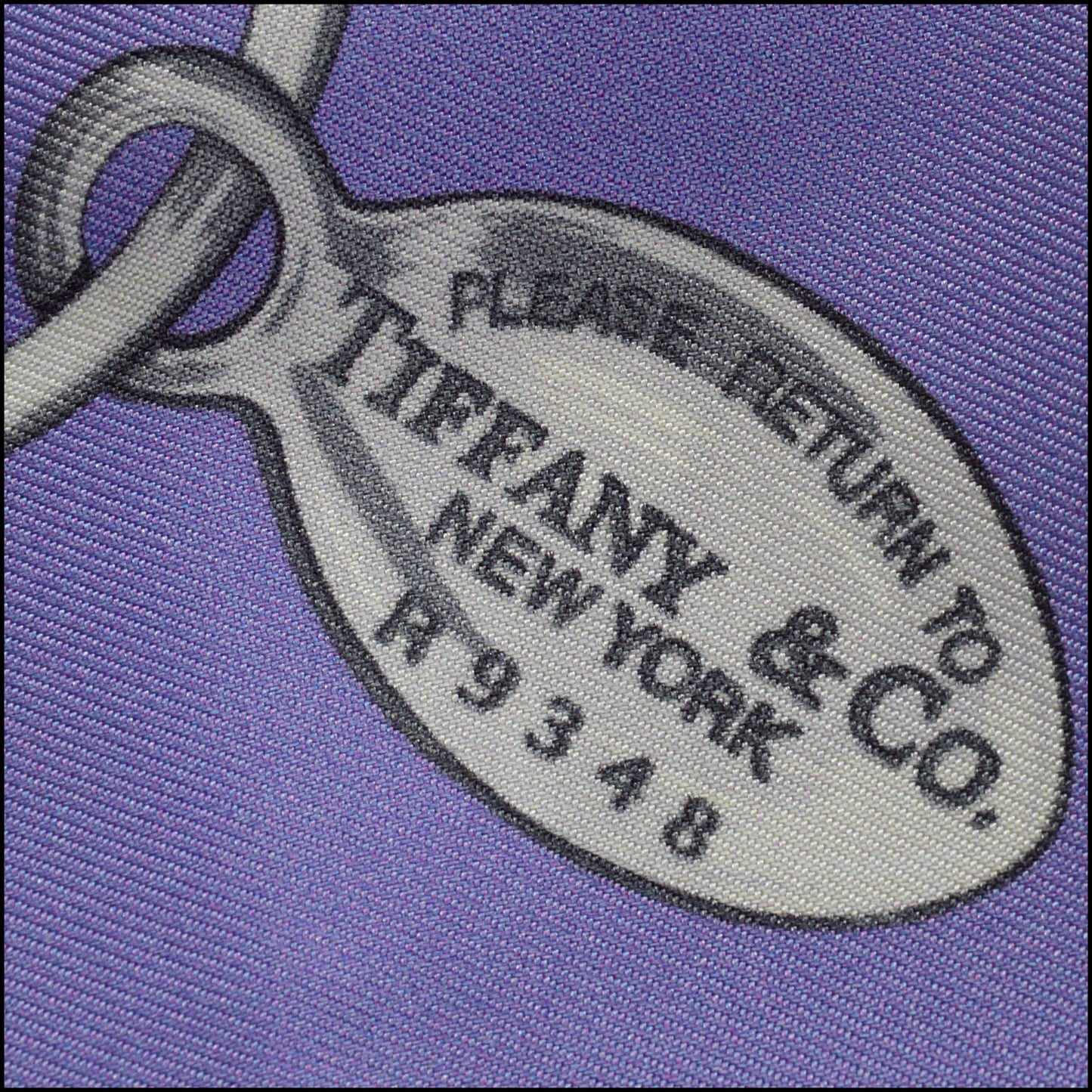 RDC15220 TIFFANY & CO. Purple Return to Tiffany Silk Scarf 90cm