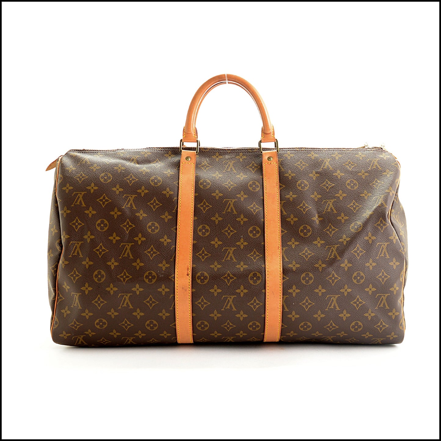 RDC15275 LOUIS VUITTON '91 Brown Monogram Canvas Keepall 55
