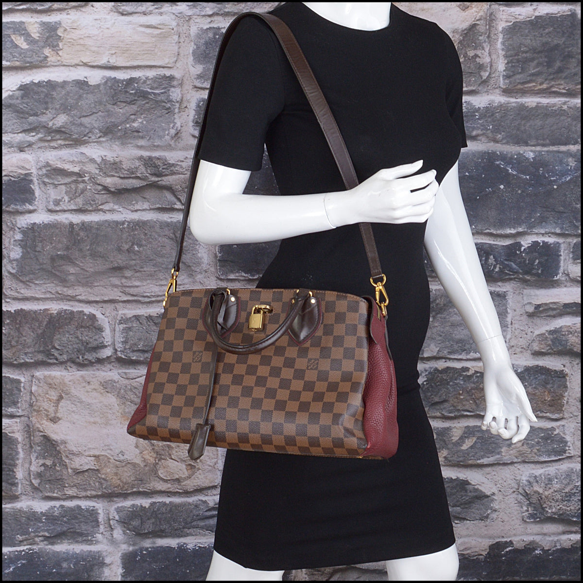 RDC15680 LOUIS VUITTON Damier Ebene Normandy Bag
