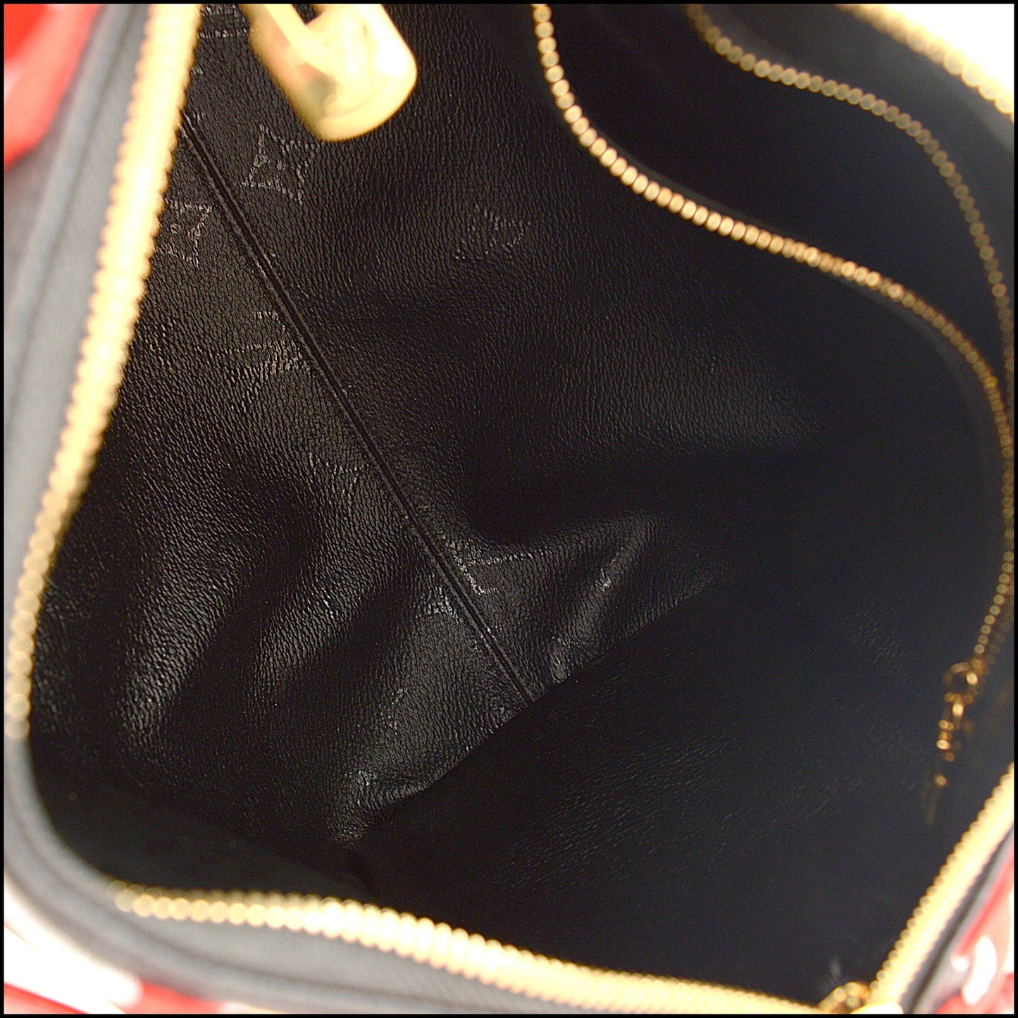 RDC15536 LV x UF Black/Red Tufted Monogram Speedy 25 Bandouliere