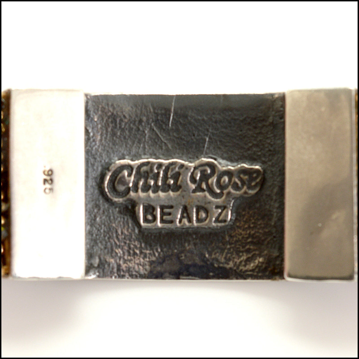 RDC15730 CHILI ROSE BEADZ Sterling Silver/Torquoise/Multicolor Semi-Precious Stones & Beaded Bracelet