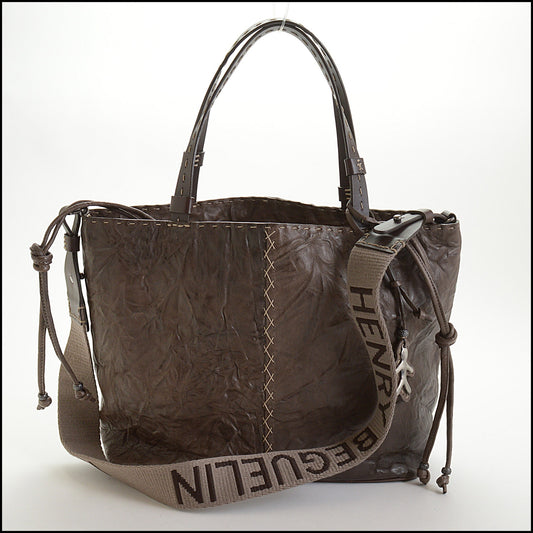 RDC14542 HENRY BEGUELIN Brown Leather Melodie Coulisse