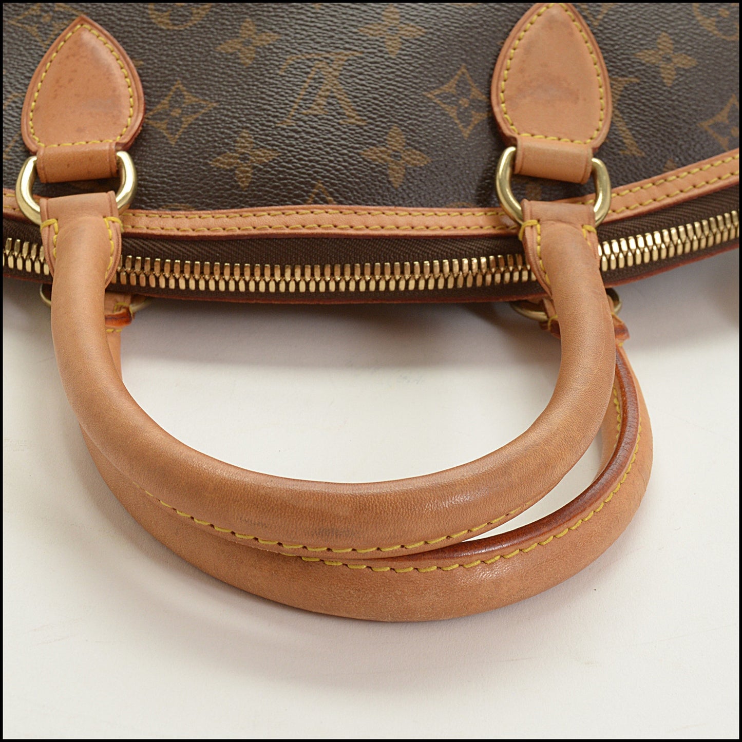 RDC15101 LOUIS VUITTON Brown LV Monogram Vertical Lockit Shoulder Bag