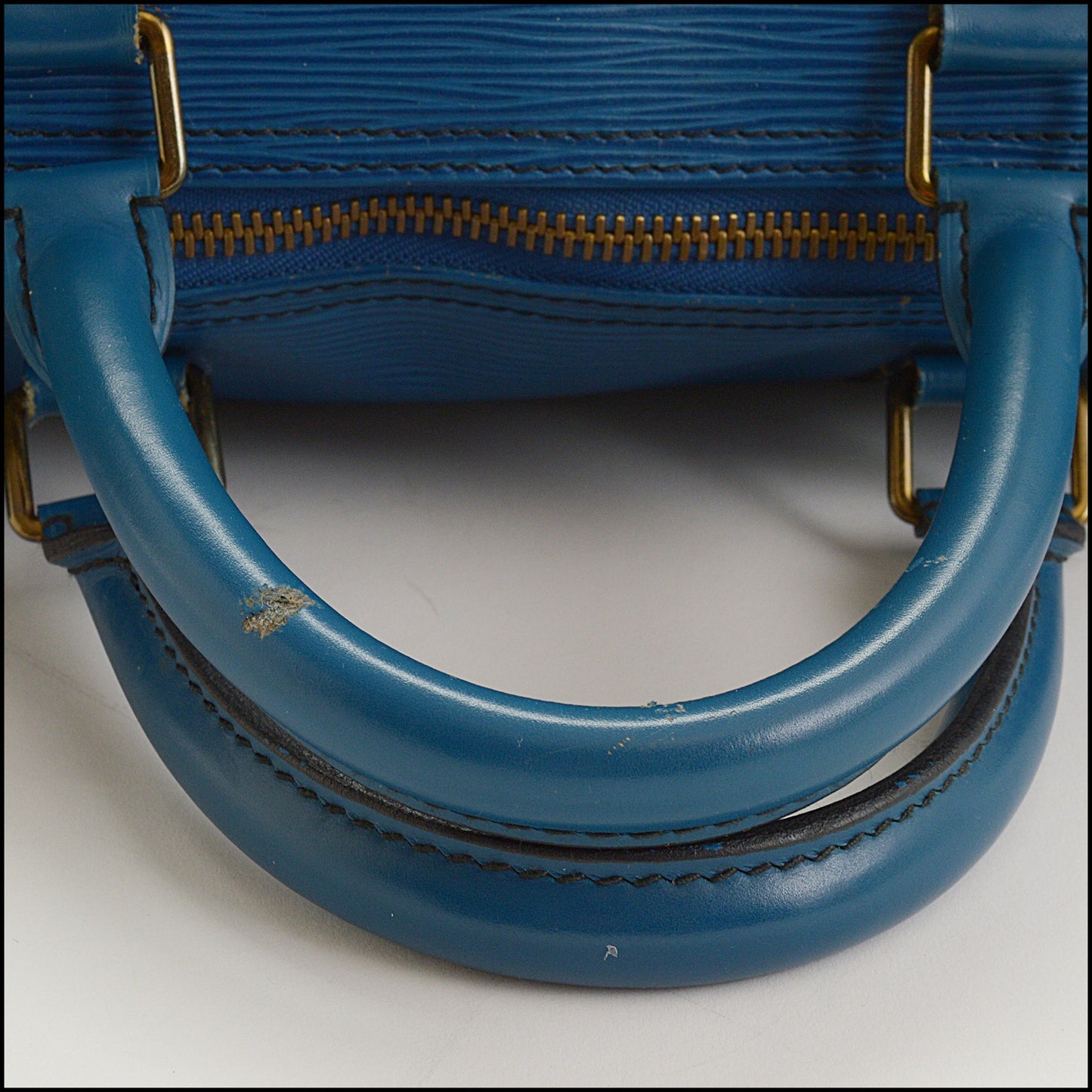 RDC15023 LOUIS VUITTON '90 Blue Epi Leather Keepall 55 Travel Bag