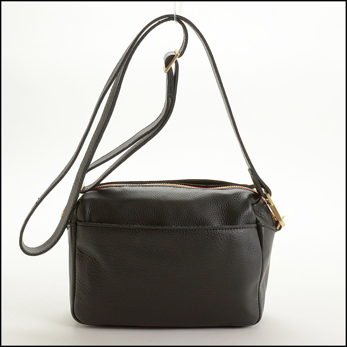 RDC15714 HAMMITT Black Leather Evan Crossbody Bag