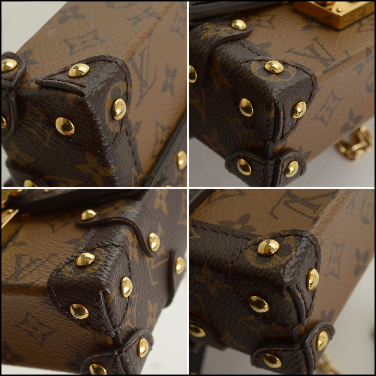 RDC15693 LOUIS VUITTON Monogram Petite Malle Mini Trunk Crossbody Bag