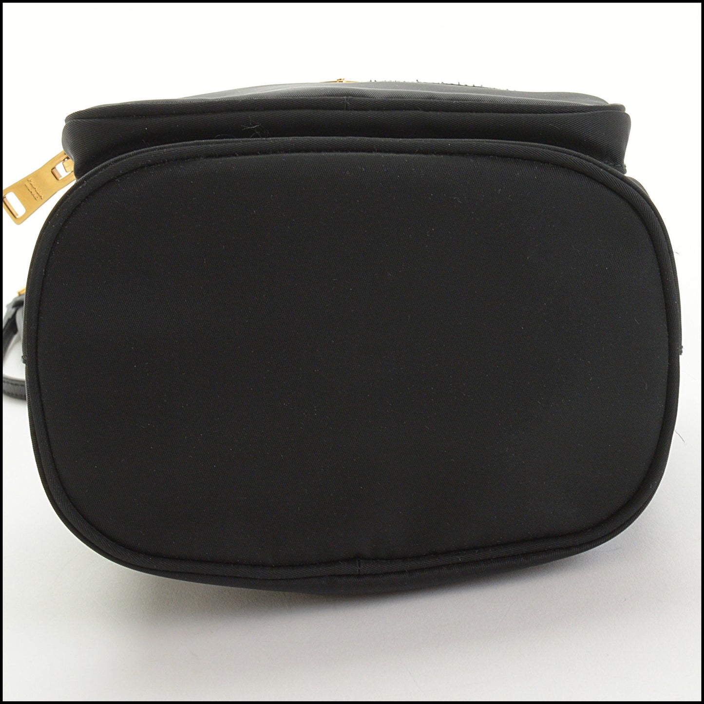 RDC14540 PRADA Black Tessuto Nylon Saffiano Duet Bucket Crossbody Bag