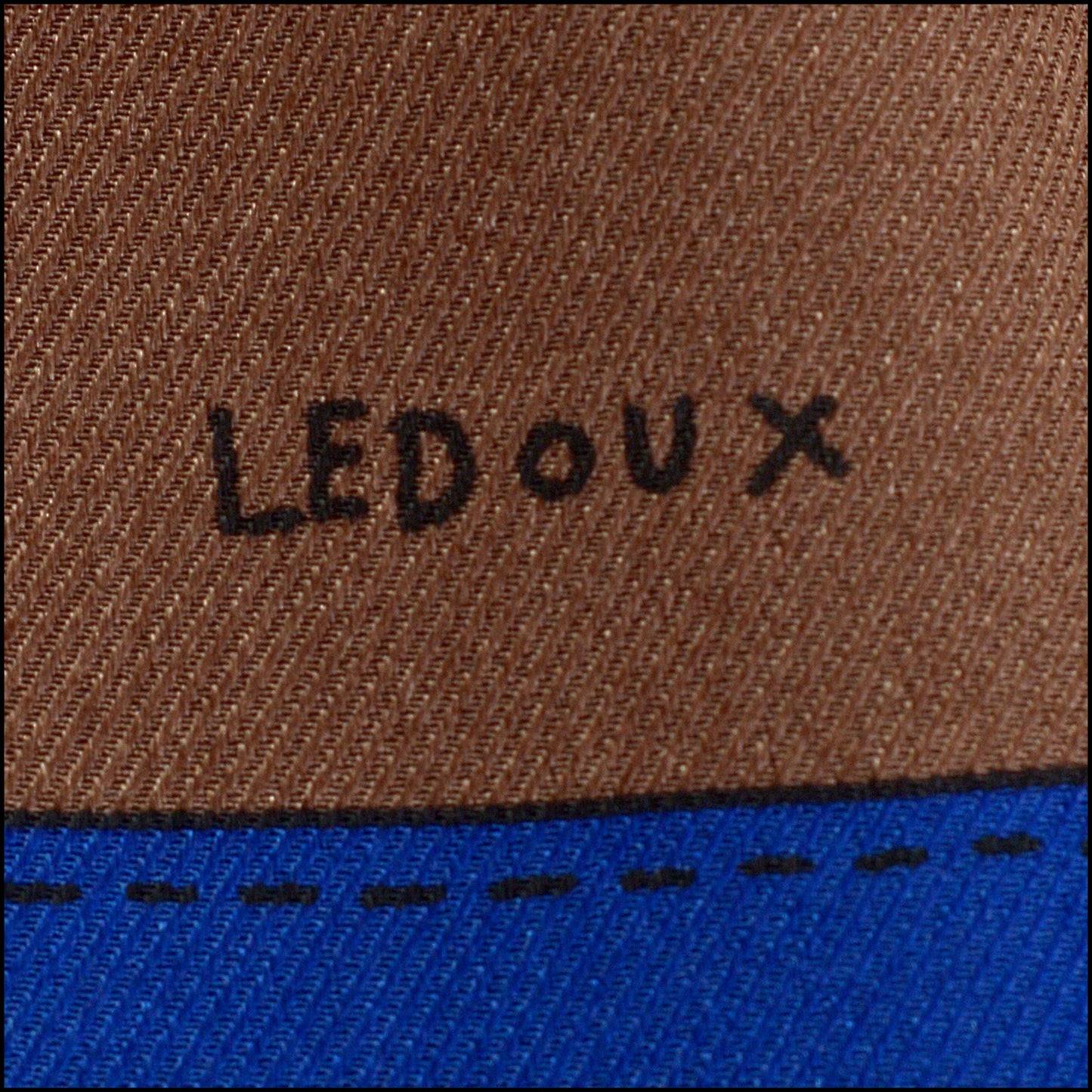 RDC15456 HERMES '15 Black/Blue/Taupe "Jockey" 70cm Silk Scarf