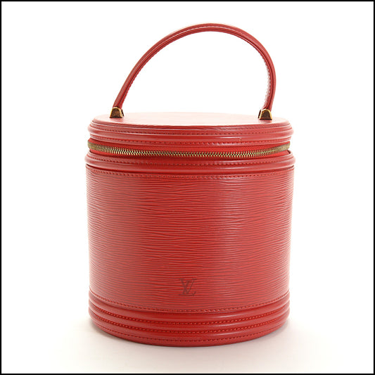 RDC15056 LOUIS VUITTON '96 Red Epi Leather Cannes Handbag