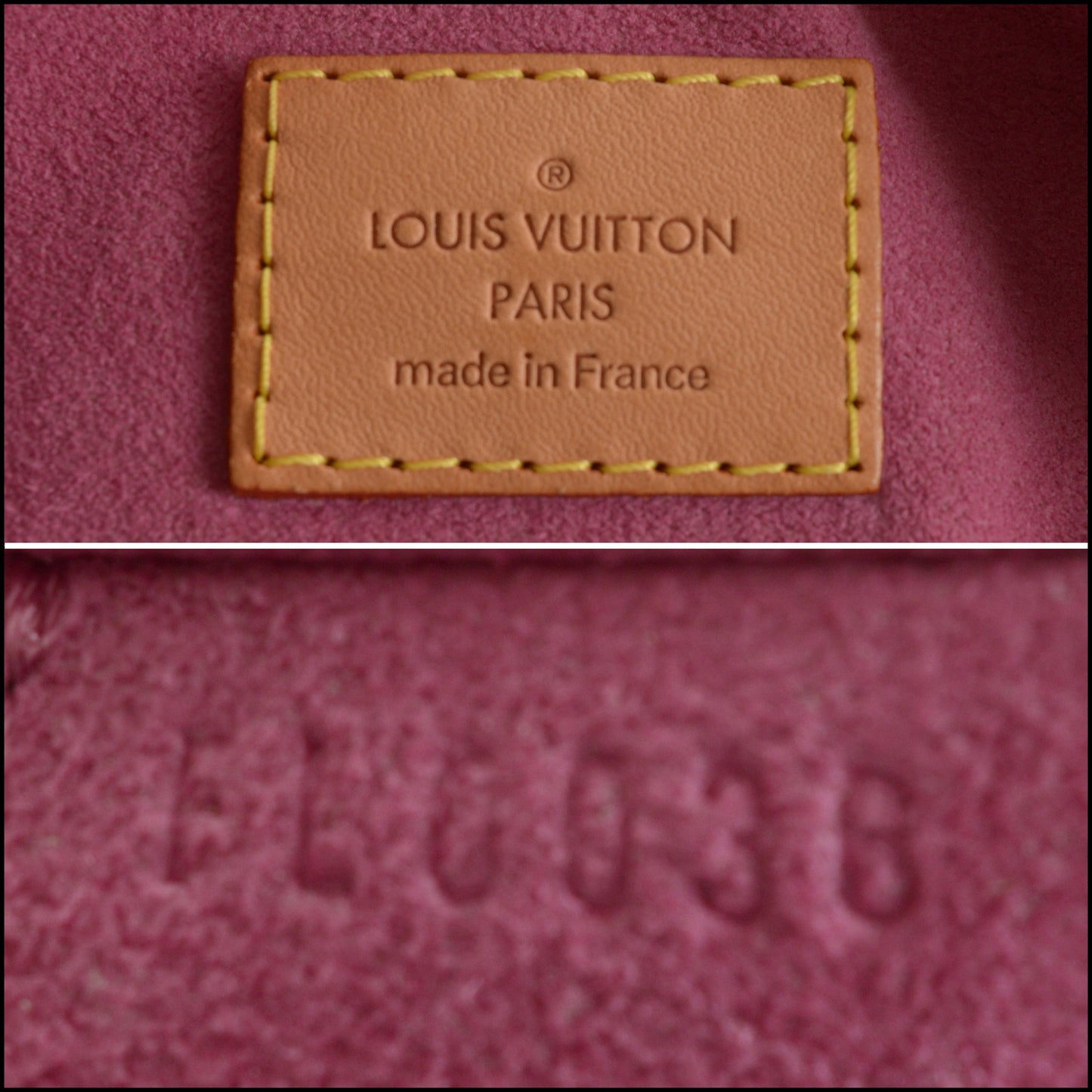 RDC15564 LOUIS VUITTON 2006 Fuchsia Pink Denim Monogram Baggy GM