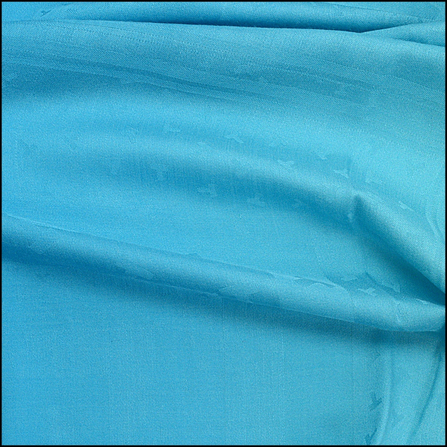 RDC15225 TIFFANY & CO. Blue Dancing T Silk and Wool Scarf 140cm