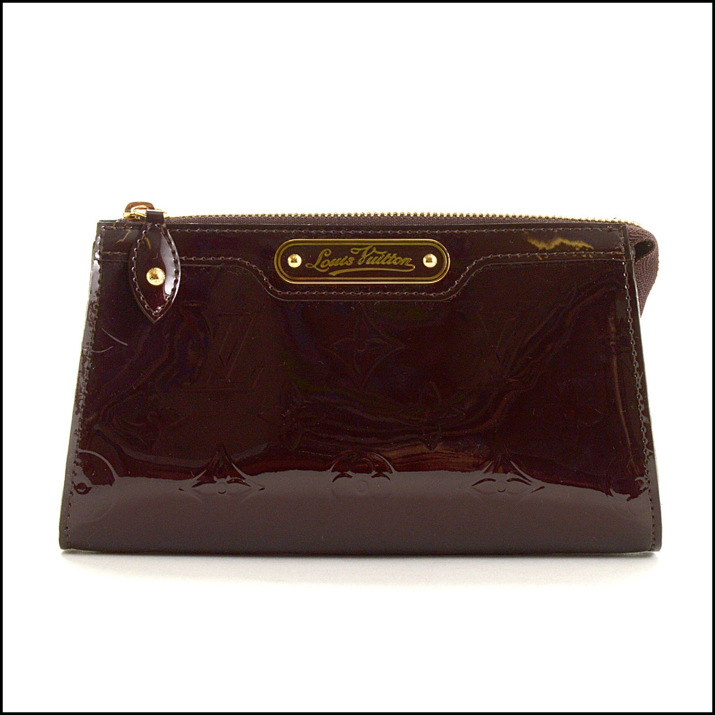 RDC15521 LOUIS VUITTON 2007 Amarante Vernis Monogram Trousse Cosmetic Pouch