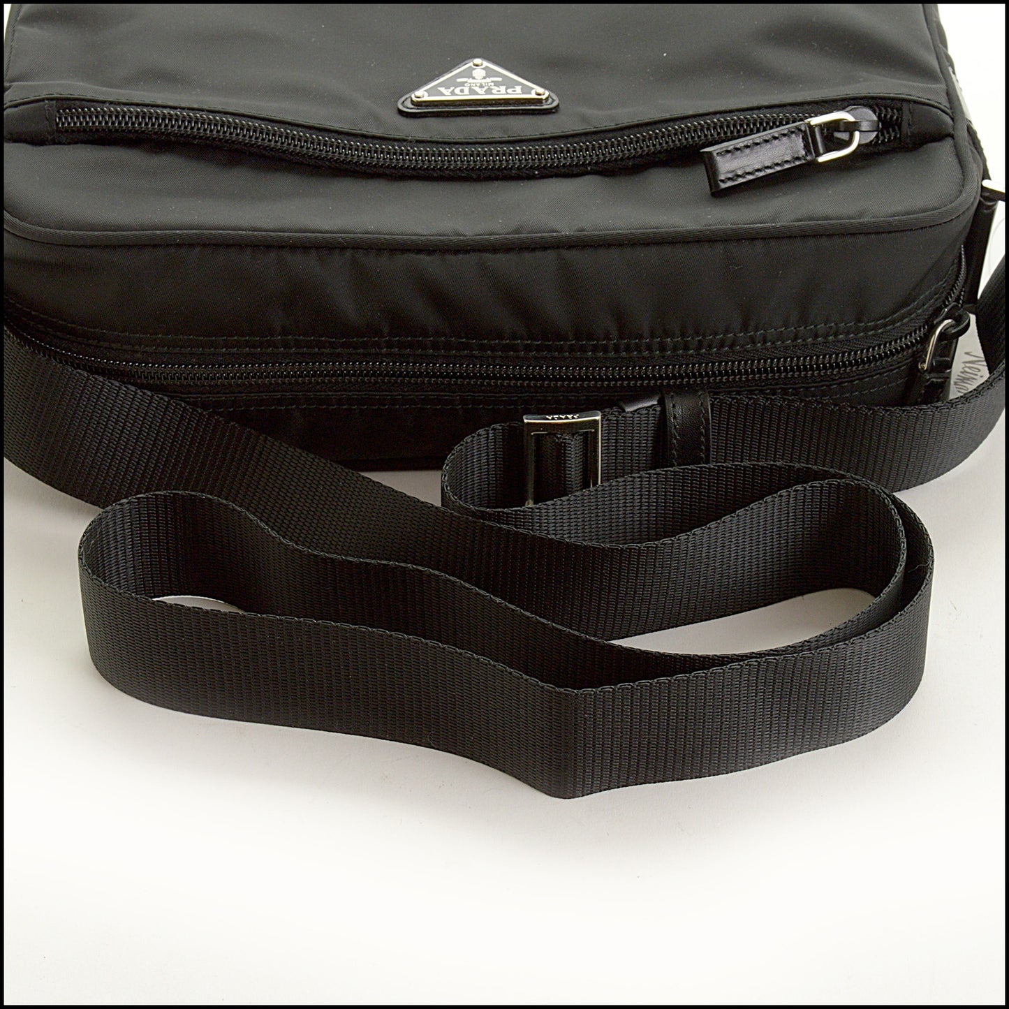 RDC15379 PRADA '10 Black Tessuto Vela Nylon Camera Bag