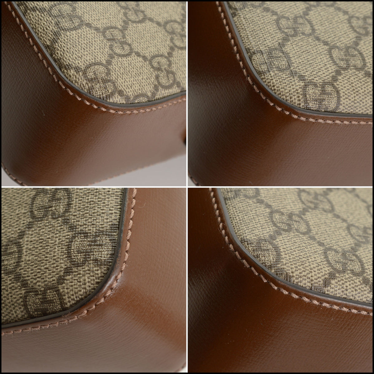 RDC15631 GUCCI Brown GG Supreme Monogram Messenger Bag
