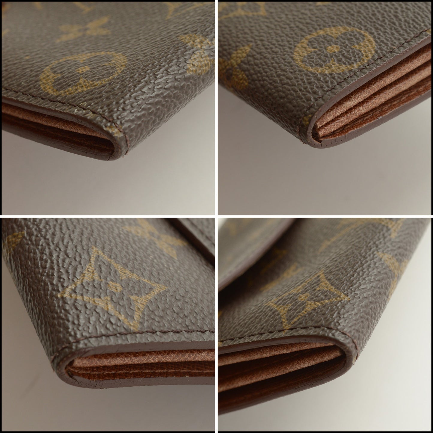 RDC15444 LOUIS VUITTON Brown Monogram Canvas Sarah Wallet