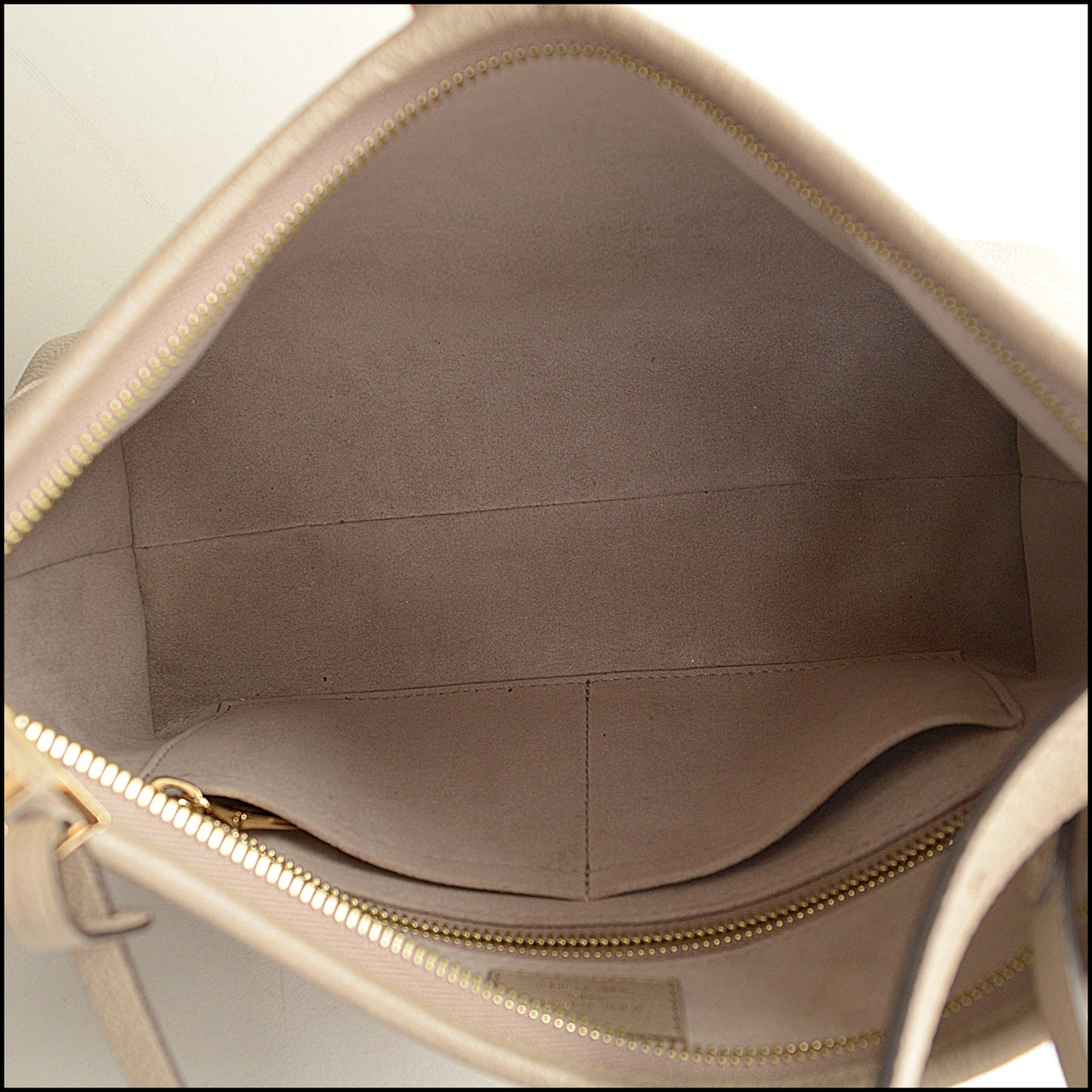 RDC14907 LOUIS VUITTON Bicolor Grey/Beige Monogram Empreinte Carryall PM