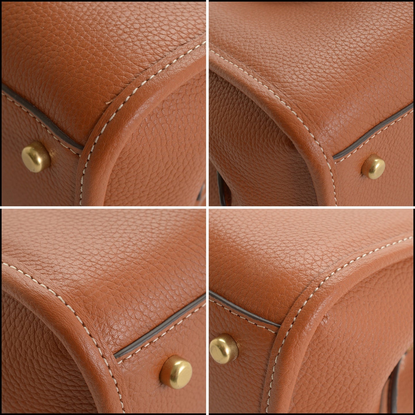 RDC15474 COACH Burnished Amber Pebbled Leather Brooke 28 Carryall