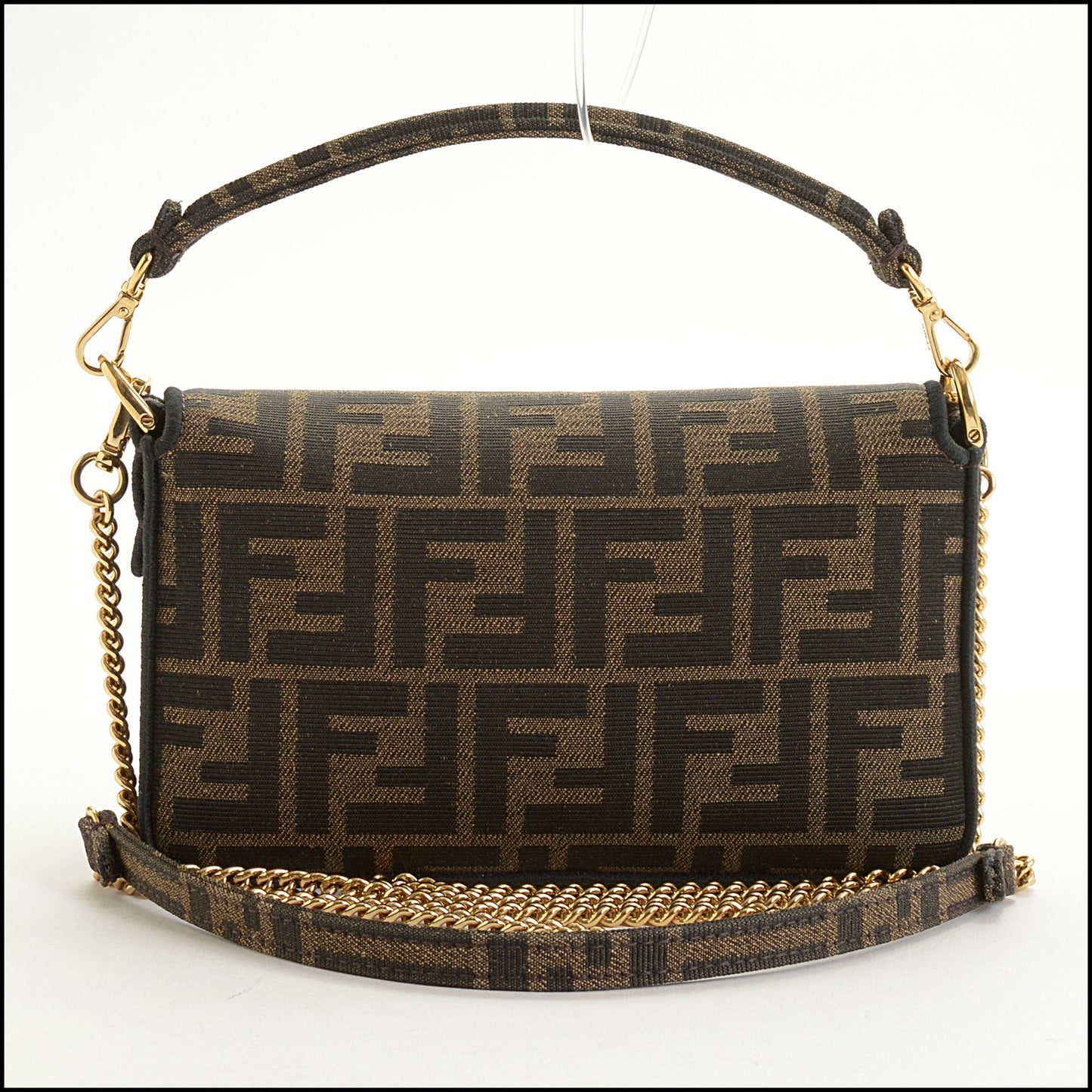 RDC15000 FENDI '24/'25 FF Jacquard Canvas Mini Baguette Bag