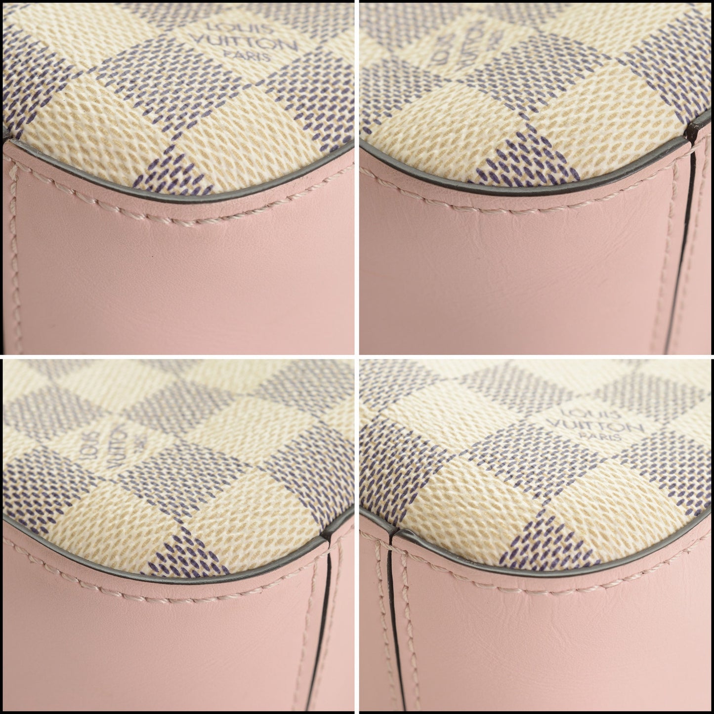RDC15361 LOUIS VUITTON '19 Pink Damier Azur Saintonge