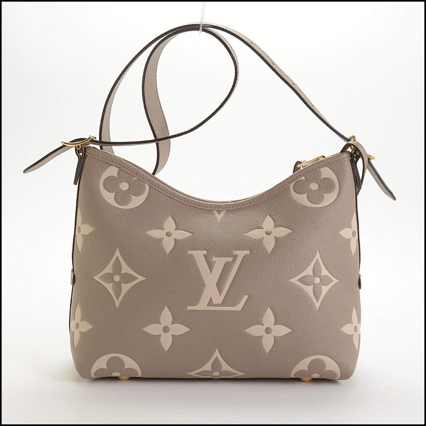 RDC14907 LOUIS VUITTON Bicolor Grey/Beige Monogram Empreinte Carryall PM