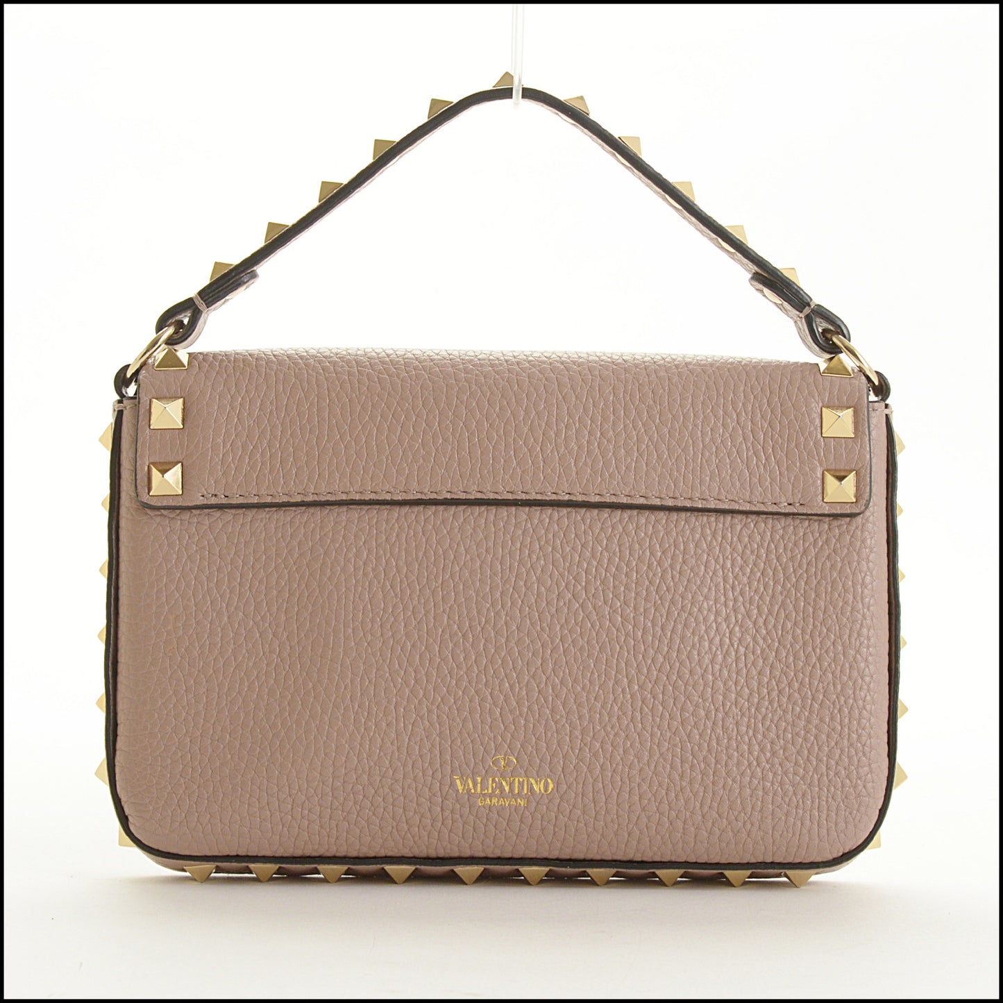 RDC15566 VALENTINO GARAVANI 2021 Poudre Leather Rockstud Mini Bag Without Long Strap