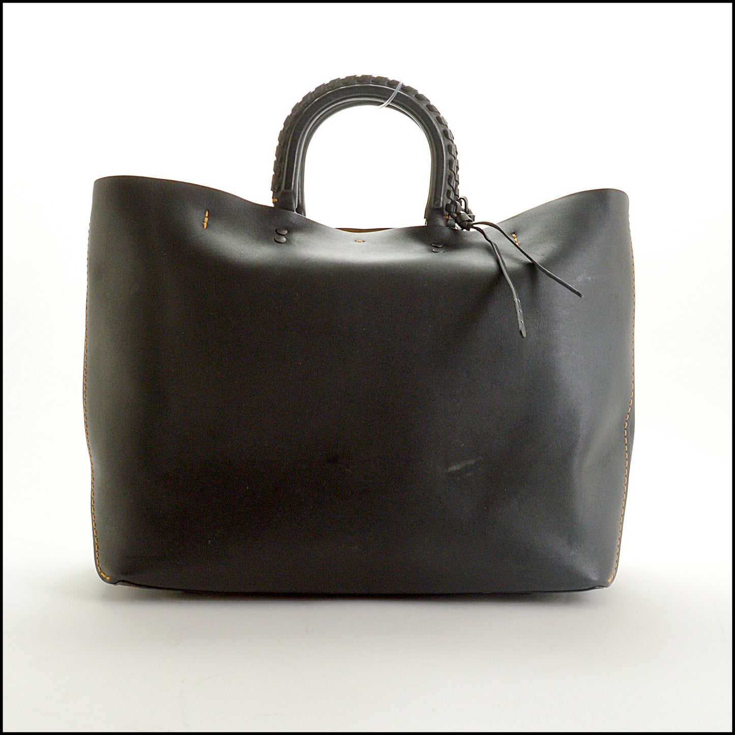 RDC15404 COACH Black Glovetanned Leather Rogue Bag 35