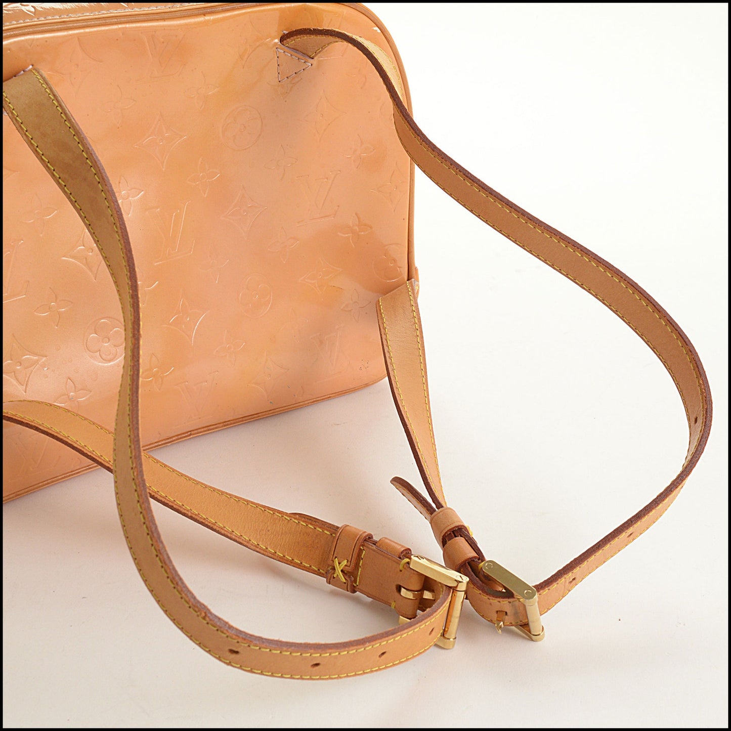 RDC15584 LOUIS VUITTON '06 Peach Vernis Monogram Murray Small Backpack