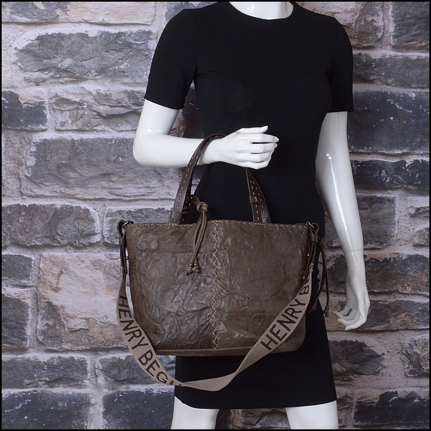 RDC14542 HENRY BEGUELIN Brown Leather Melodie Coulisse