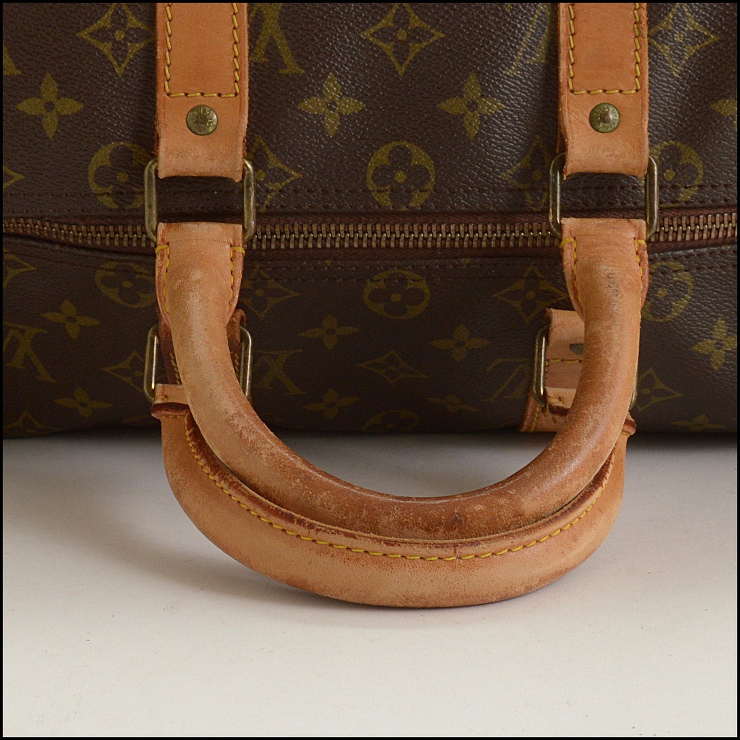 RDC15336 LOUIS VUITTON '83 Brown LV Monogram Keepall 45