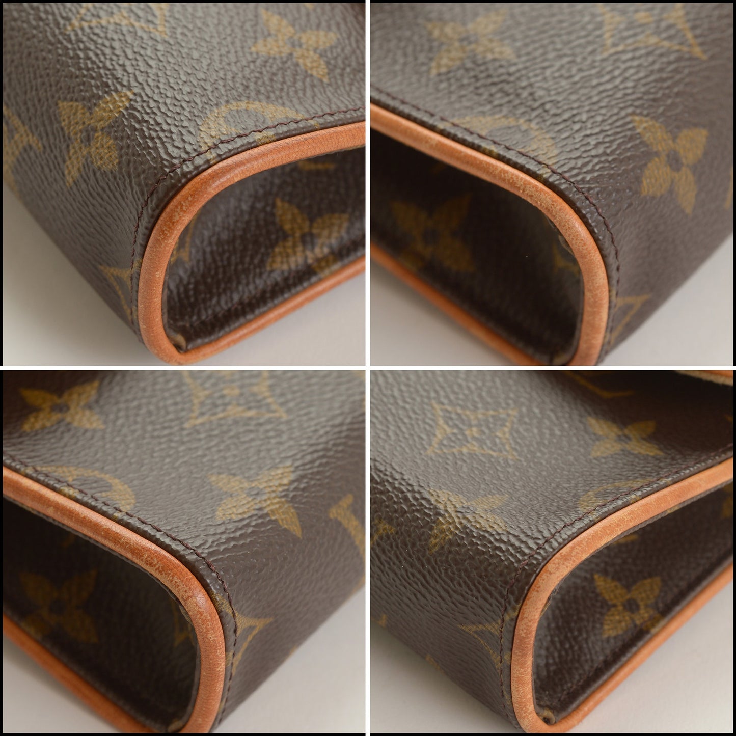 RDC15443 LOUIS VUITTON '00 Brown Monogram Pochette Florentine Belt Bag