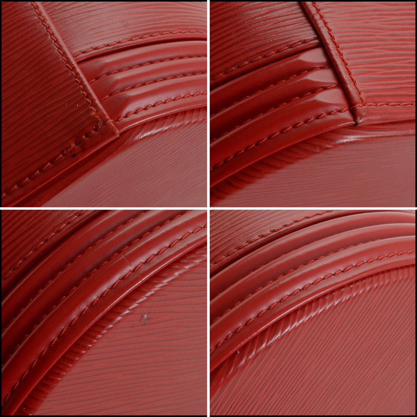 RDC15056 LOUIS VUITTON '96 Red Epi Leather Cannes Handbag