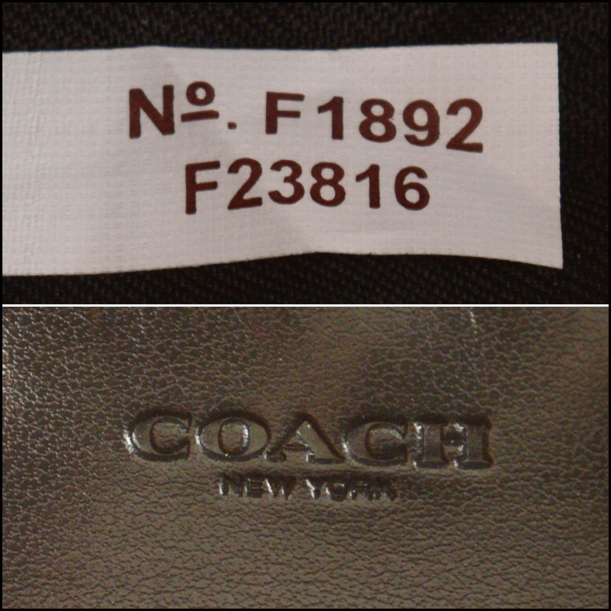 RDC15621 COACH Black Quilted Studded Flap Wallet on Chain WOC