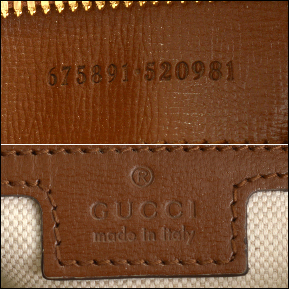 RDC15631 GUCCI Brown GG Supreme Monogram Messenger Bag